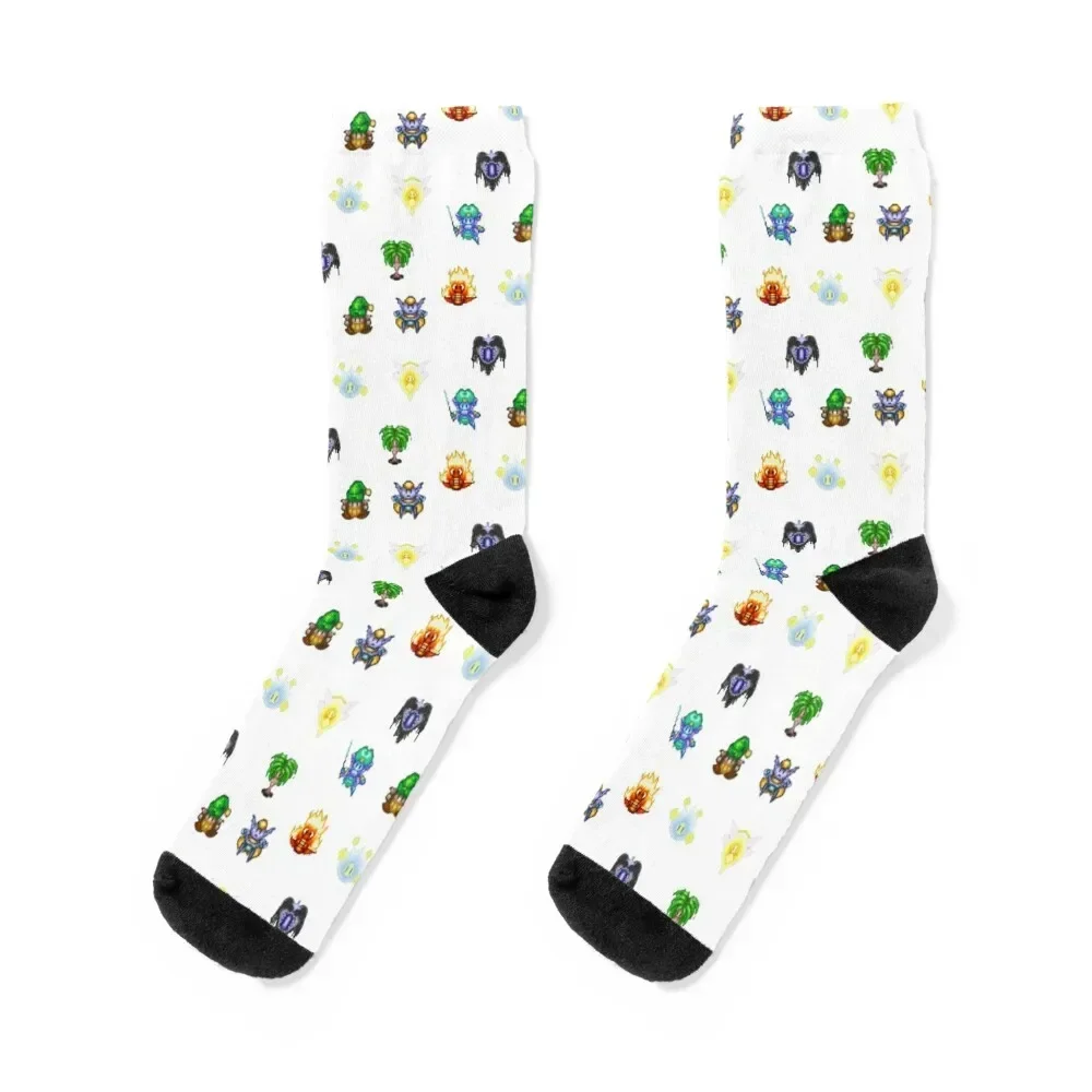 Secret Of Mana Magic Sprites pattern Socks Novelties shoes Men Socks Luxury Brand Women's