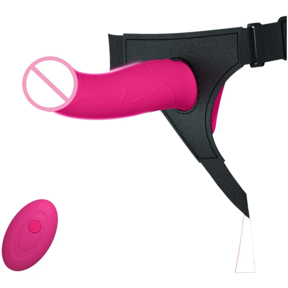 Remote Control G-spot Clitoral Stimulation Female Adult Sex Toys Strap On Adjustable Harness Wearable Dildo Lesbian Vibrator