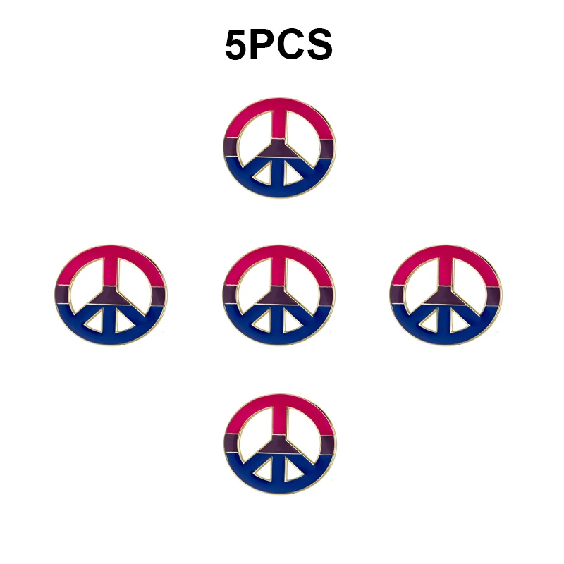 1-100pcs Bisexual Pride Lapel Pin Flag badge Brooch Pins Badges