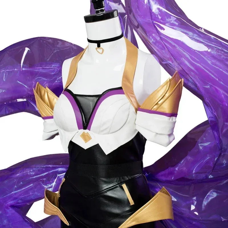 

LOL the Nine-Tailed Fox Ahri K/DA Skin Cosplay Costume Dress For Women Girls Outfit Halloween Carnival Costumes X4CDHGTA