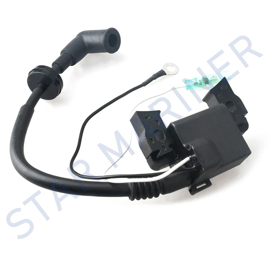 6BV-85571 6BV-85571-01-00 Ignition Coil With Cdi Unit For Yamaha 4T 4HP 6BV-85571-01  6BV855710100 Boat Engine Aftermarket Parts