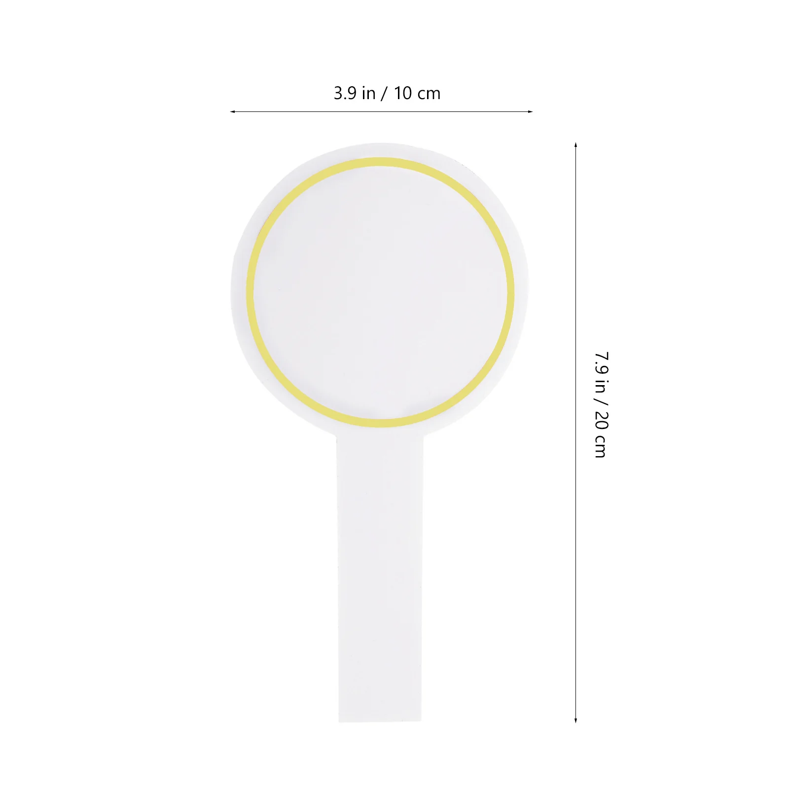 6pcs Single Side Blank Voting Board Handheld Reusable Scoreboard For Judging Erasable Dry Erase Paddle Whiteboard For Auctions