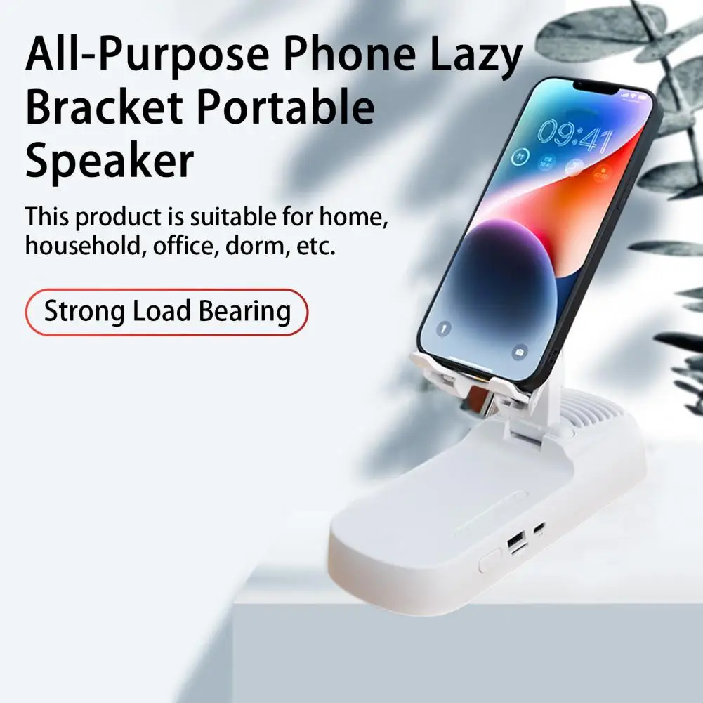 Widely Used with Card Slot All-Purpose Phone Lazy Bracket Portable Speaker Home Supplies