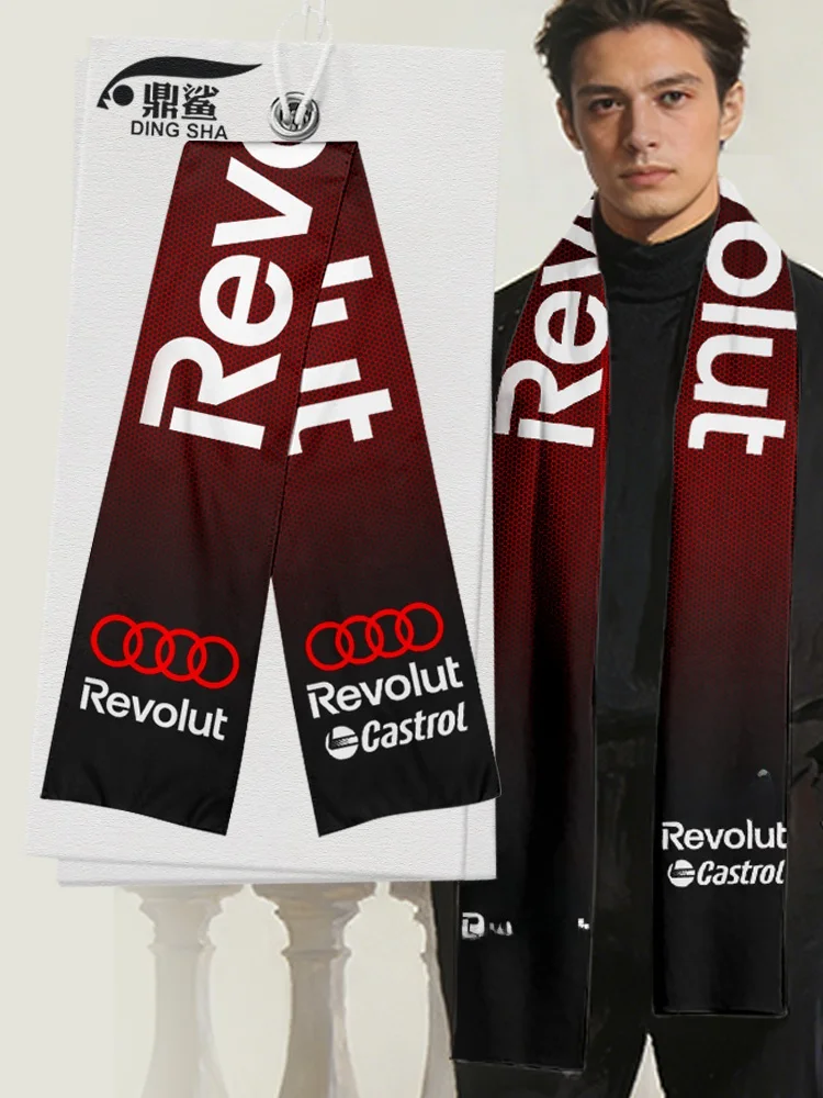 2026-アウディ-f-チーム-スカーフ-ネックウォーマー-レーシングカー-ファン-ユニセックス-アウトドア-暖かいショルダーショール-ポリエステル繊維-幾何学模様