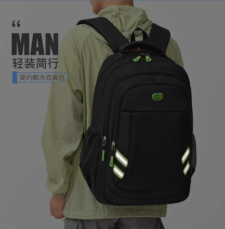 Large Capacity Backpack Men's And Women' Student Computer BagMulti Pocket Waterproof And Wear-resistant Commuting Mochila hombre