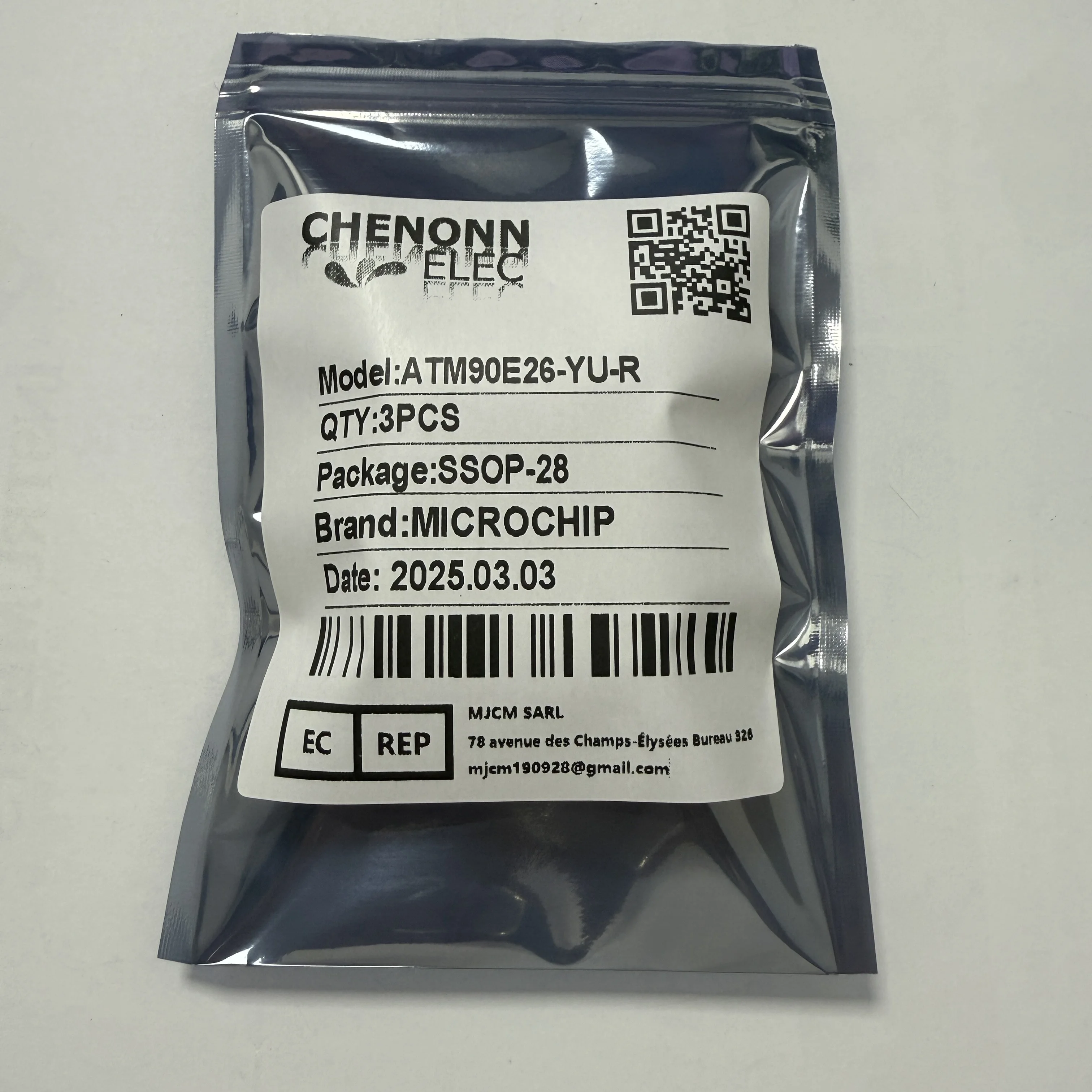 3PCS/LOT ATM90E26-YU-R (Energy Metering ICs)