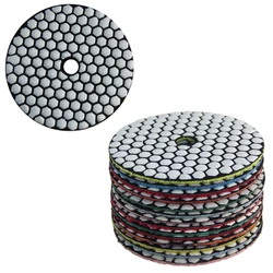 Diamond Dry Polishing Pad, Use Disco de Lixamento Flexível Afiado, Resina Bond para Granito Mármore Pedra e Cerâmica, 3 em, 4 em