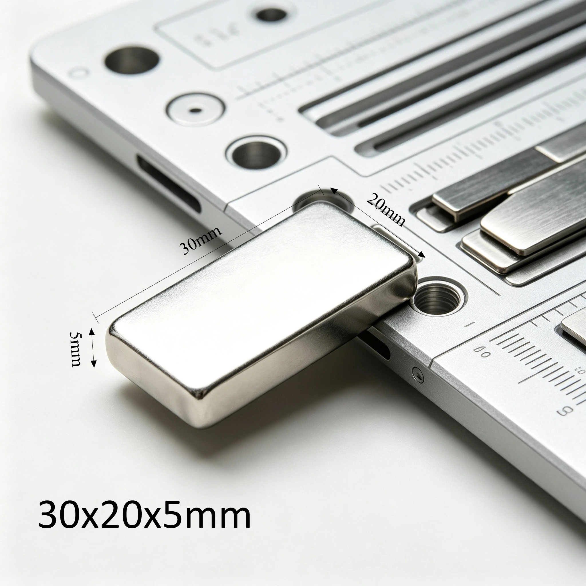 30x20x5mm Strong Neodymium Block Magnet for DIY Crafts, Powerful NdFeB for Handmade Artworks