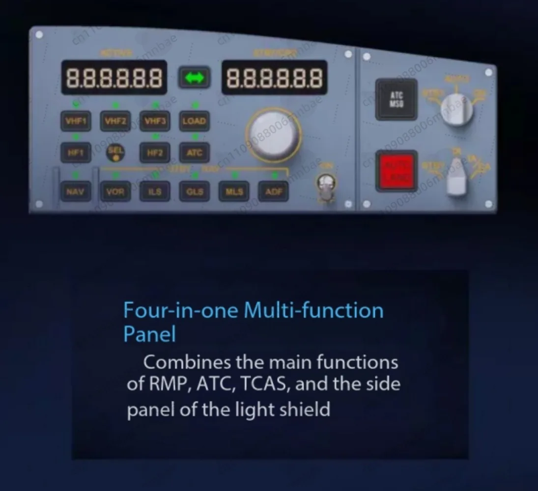 A320 RMP COMBO CUBE Aircraft Control Panel