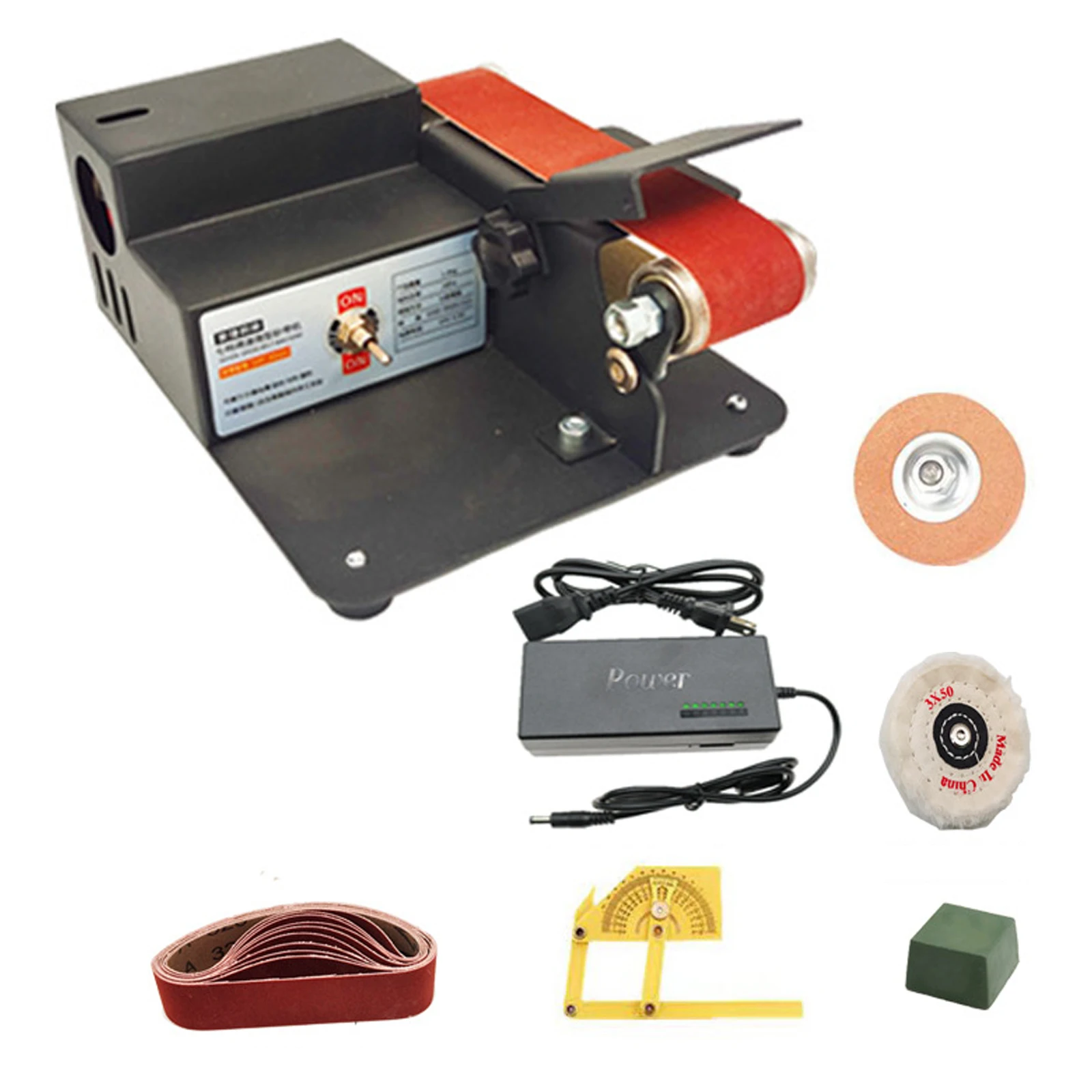 

Mini Table Belt Grinder DIY Electric Multi-function Household Angle Fixed Mini Polishing Tool