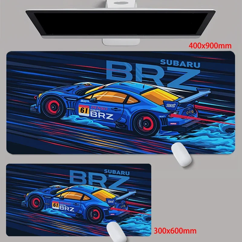 Subaru Sports Car Mouse Pad Super Coupe Illustratio Keyboard Mat Computer Deskmat Gamer Cabinet Carpet Mousepad Gaming Accessory