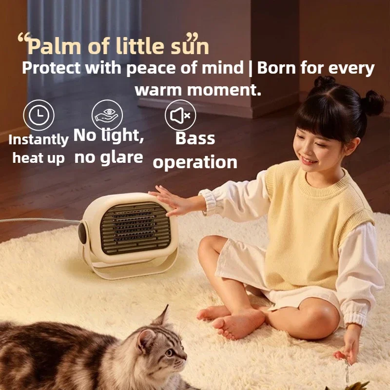 220V Desktop Heater Household Energy-saving Electric 400W Heater Can Shake The Head Quick Heating in The Room Low Noise