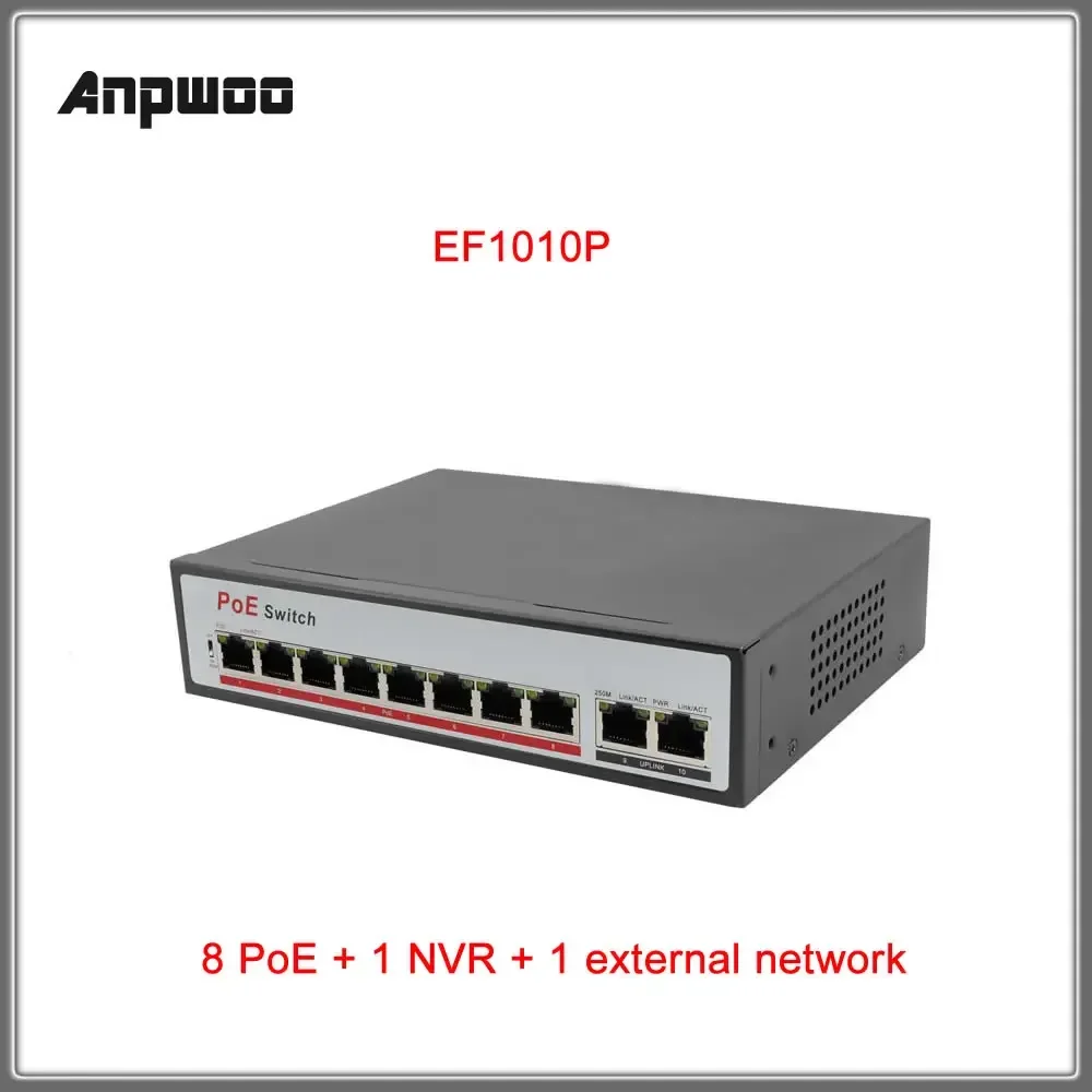 6 Port Full Gigabit Unmanaged Switch with VLAN Isolation Function 2+6 Port Gigabit Splitter