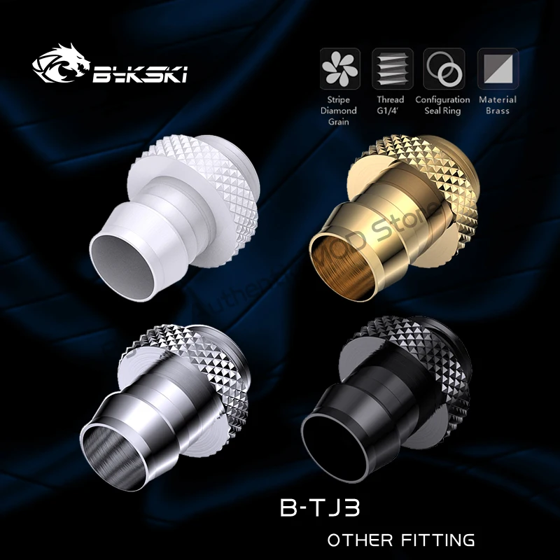 

Bykski B-TJ3,G1/4 Soft Tube Fitting For 10x13mm/10x16mm/13x19mm Hose Pipe,PC Water Cooling Connector,Multi Colors