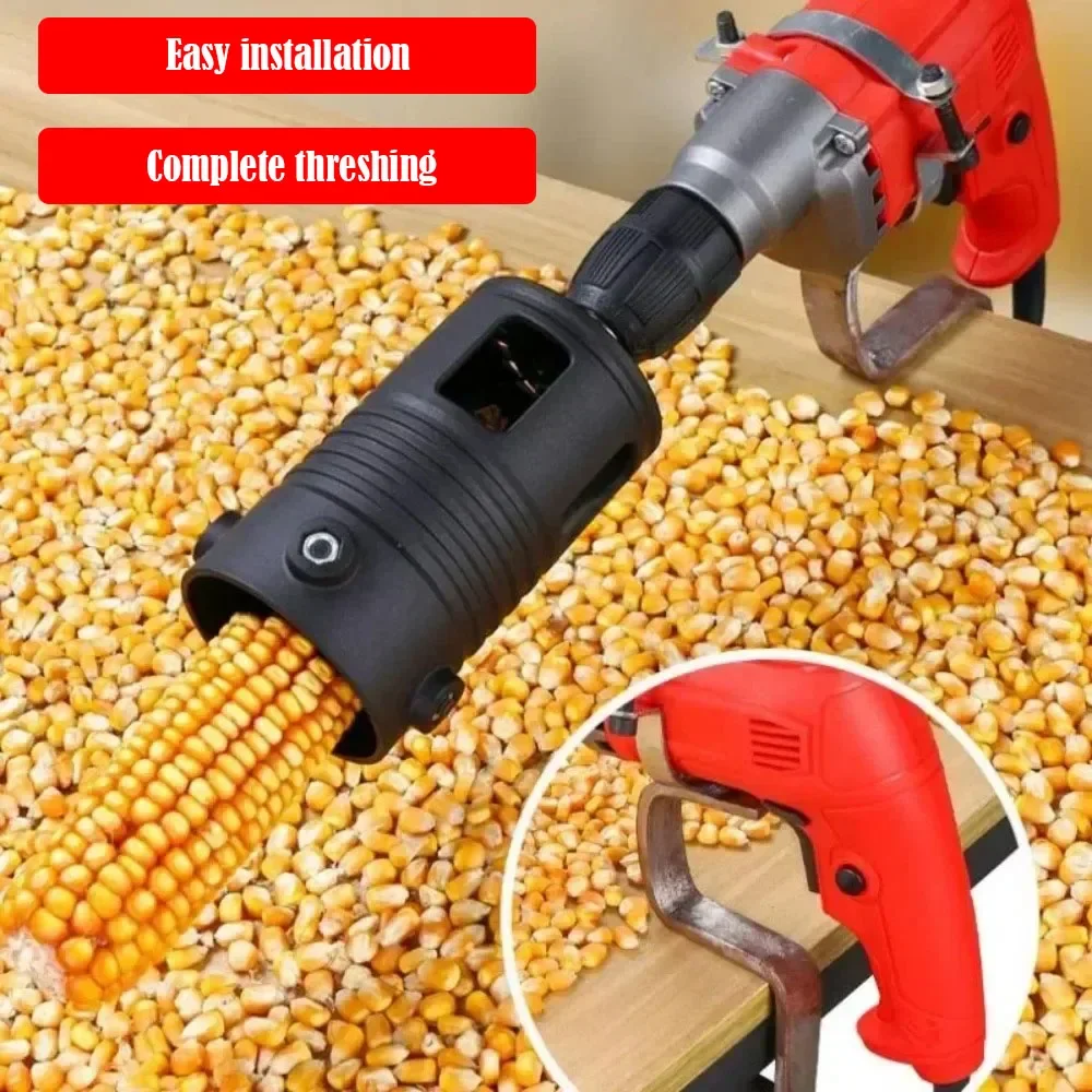 Small Household Maize Sheller Nylon Fast Corn Thresher Easy Installation Portable Professional Agricultural Tool Accessories