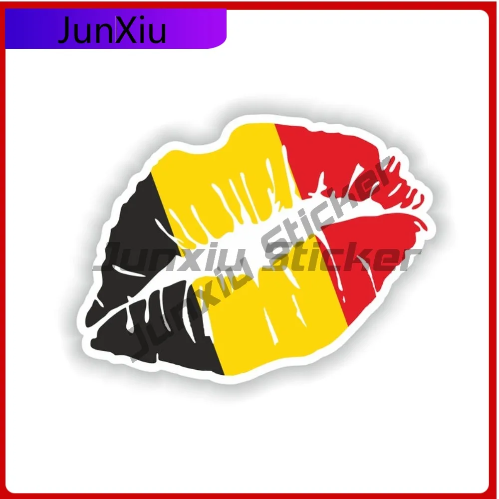 

Belgium Lips Flag Trendy Vehicle Body Decor Designed For Use On Car Body Bumper And Windows