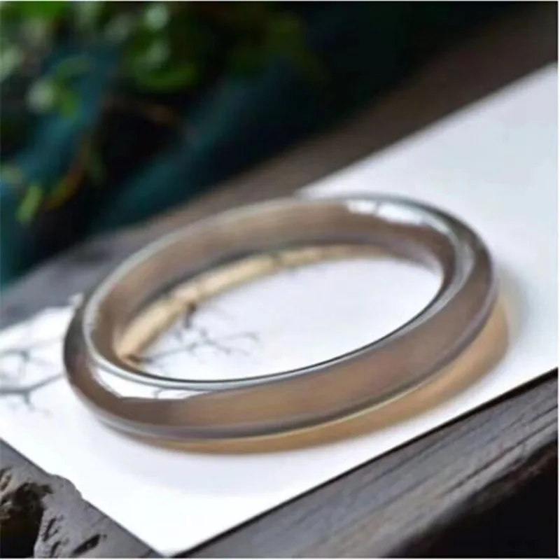 

Женский браслет из натурального ледяного круглого халцедона, подходит для повседневного ношения