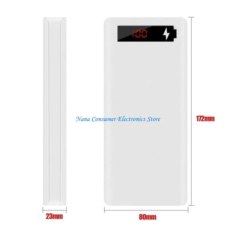 G7ne 8x18650 PowerBank لخزانة شحن البطارية لحالة الشحن لشحن LCD