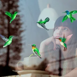 6Pcs/set Bird Anti-bird 3D Impact Warning Electrostatic Sticker Cat Dinosaur Butterfly Glass Sticker Glueless PVC Window Film
