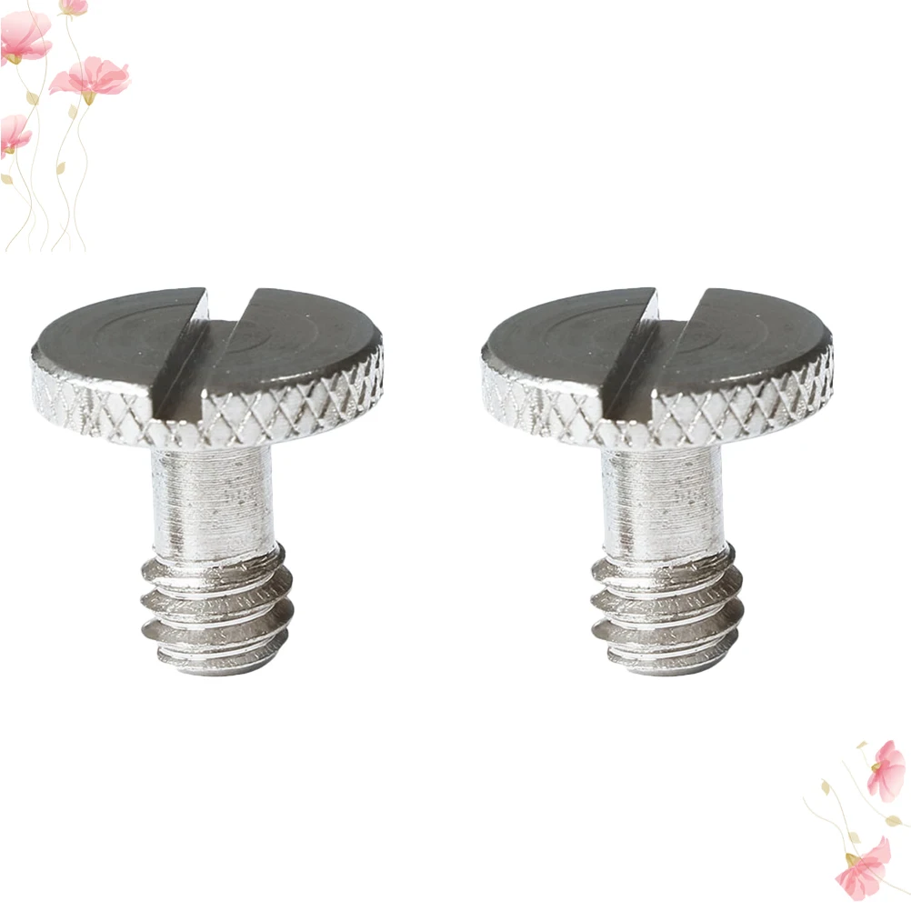 

5pcs 1/4 Inch Flat Head Camera Screws Quick Release Gimbal Tripod Light Stand Adapter For Dslr Lens Easy Install Durable