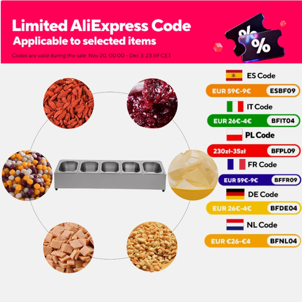 Pizzapopping-Station mit 5-Pfannendeckeln, Gewürzzubereitungsstation aus Edelstahl, Gewürz-Organizer-Regal auf der Arbeitsplatte