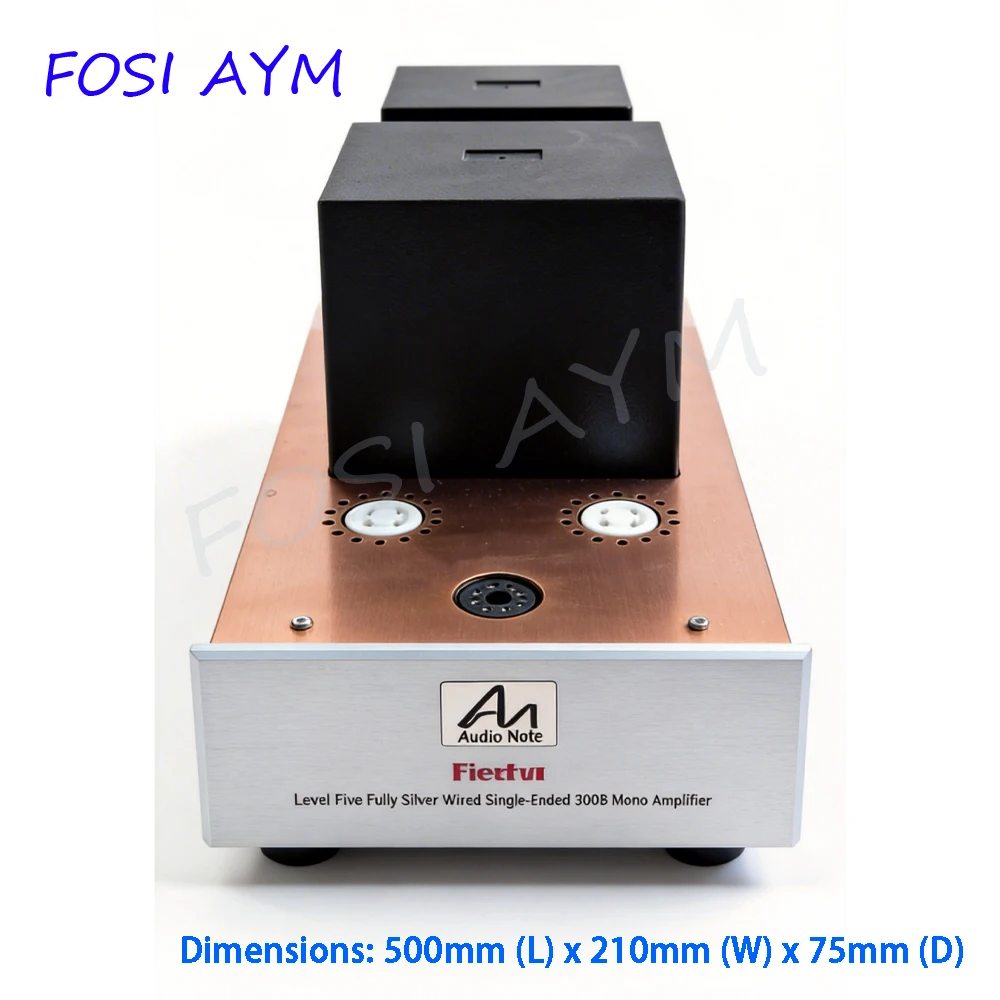 

500*210*75mm FOSI AYM Aluminum Amplifier Chassis Single-Ended 300B Vacuum Tube Amplifier Enclosure Case Shell DIY Box