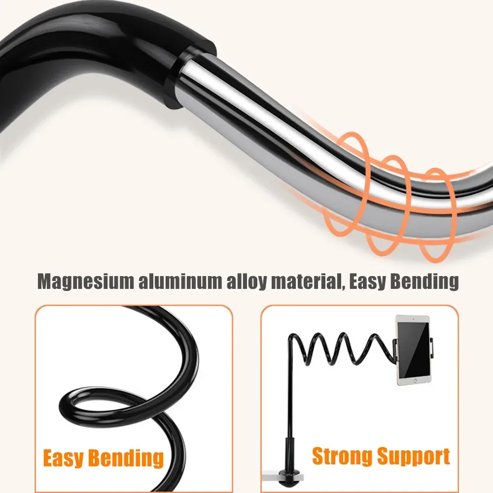 حامل الهاتف المحمول العالمي 4.7 إلى 15 بوصة حامل الهاتف والكمبيوتر اللوحي على السرير سطح المكتب لباد سامسونج هواوي اللوحي تقف