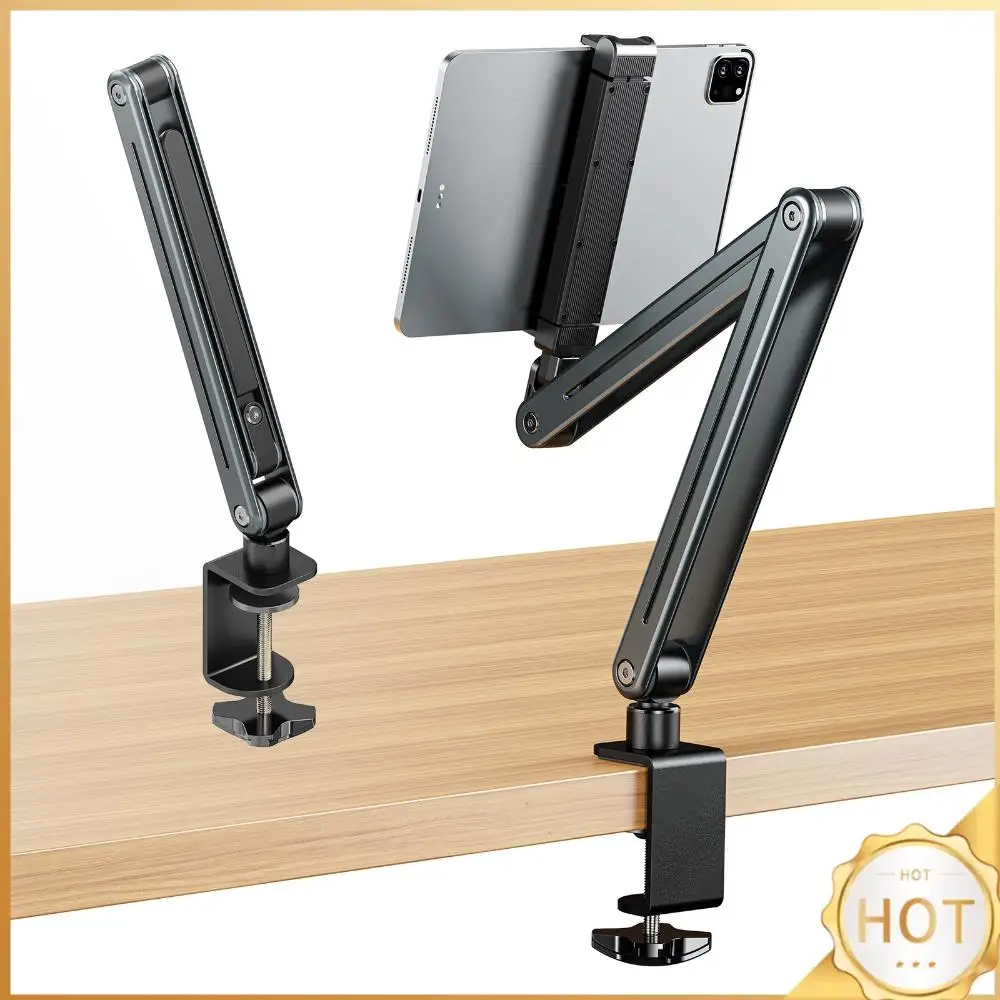 

Foldable Flexible Tablet Holder 360° Rotation Bed/Desk Arm Mount Cantilever Lazy Mobile Phone Holder for 4.5-12.9 Inche Devices