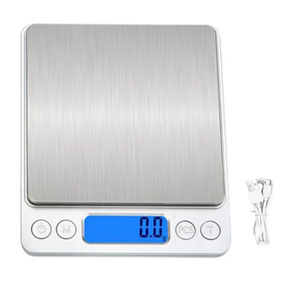 Balança de Cozinha Digital Oimg Equilíbrio Eletrônico Jóias Gram Lcd Cozinhar Pesar Alimentos para Laboratório de Pesagem 1000g 0.1g 3000g 0.1g