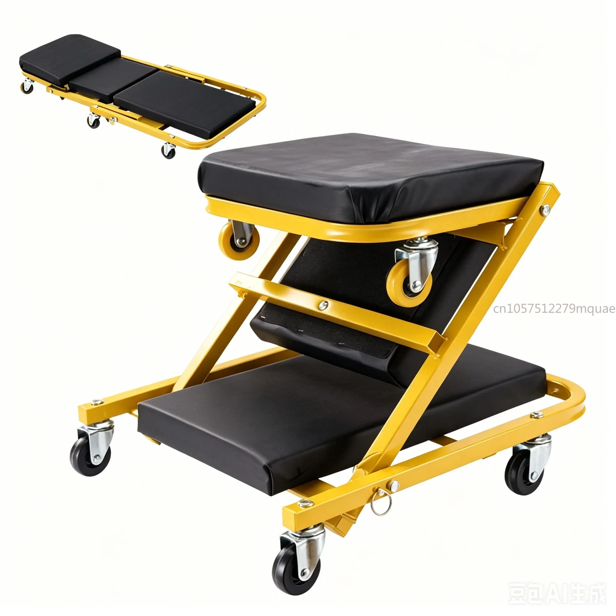 Multi-color Maintenance Work Stool, Dual-purpose Stool, Foldable Repair Bed
