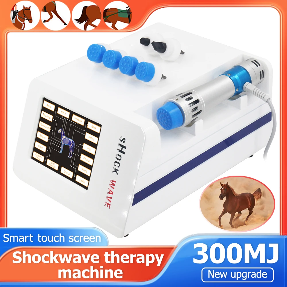 

Профессиональный аппарат для ударно-волновой терапии 300MJ, снимает боль и лечение связок мышечных травм, ударно-волновой массаж для лошадей и животных