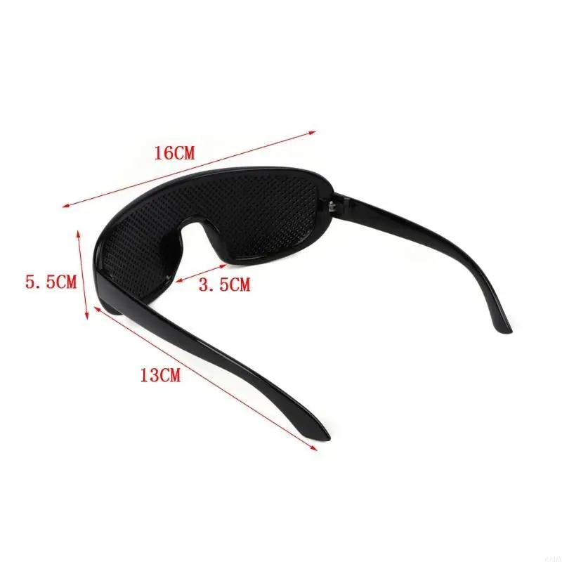 Pinhole Glasses Exercise Eyewear Eyesight Improvement Training Gadget Supplies for Outdoor Traveling Camping Accessory 6XDA