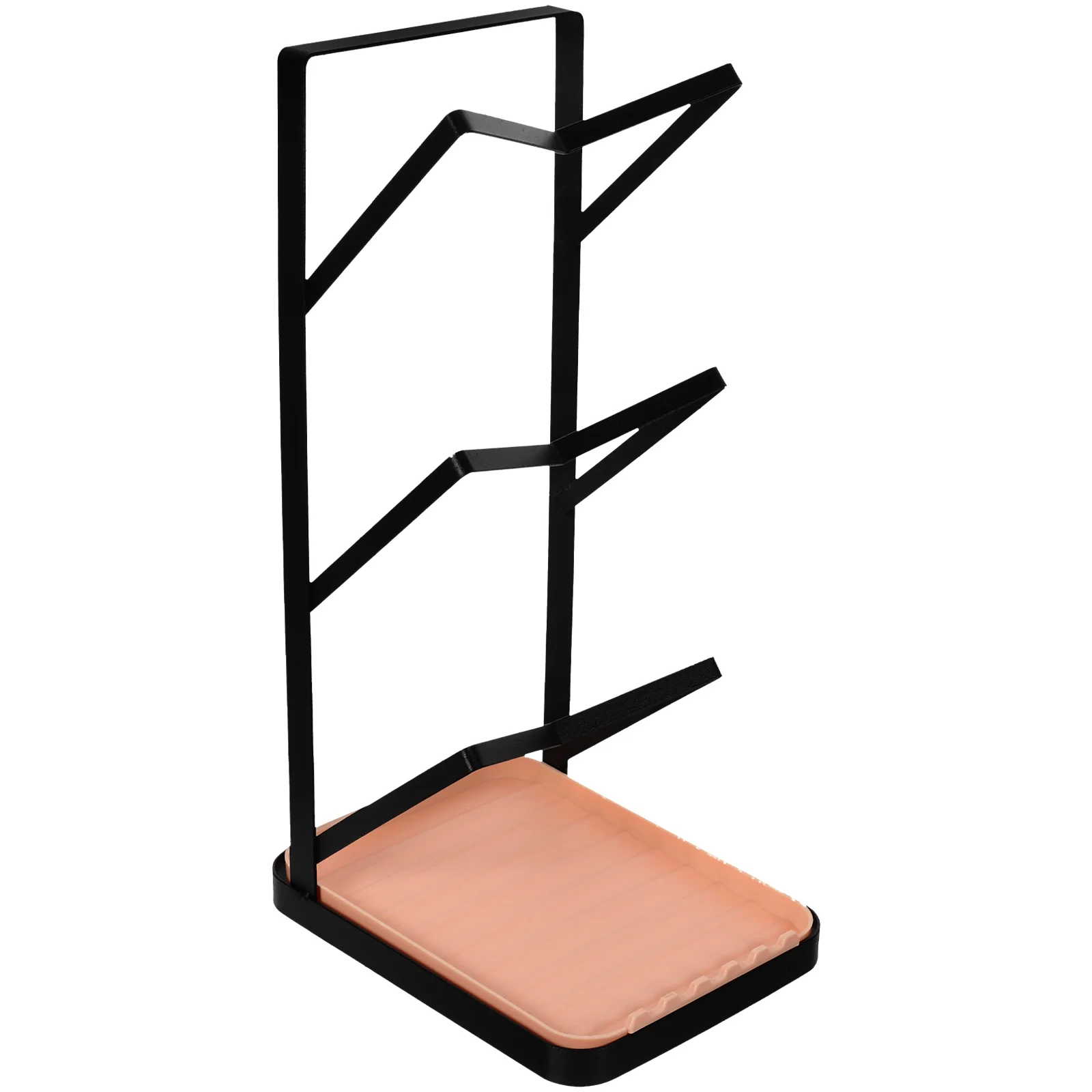 

Multifunctional Pot Holder Countertop Kitchen Organizer For Pots Pans Utensils Lid Spoon Rack Sturdy Lightweight Design Space