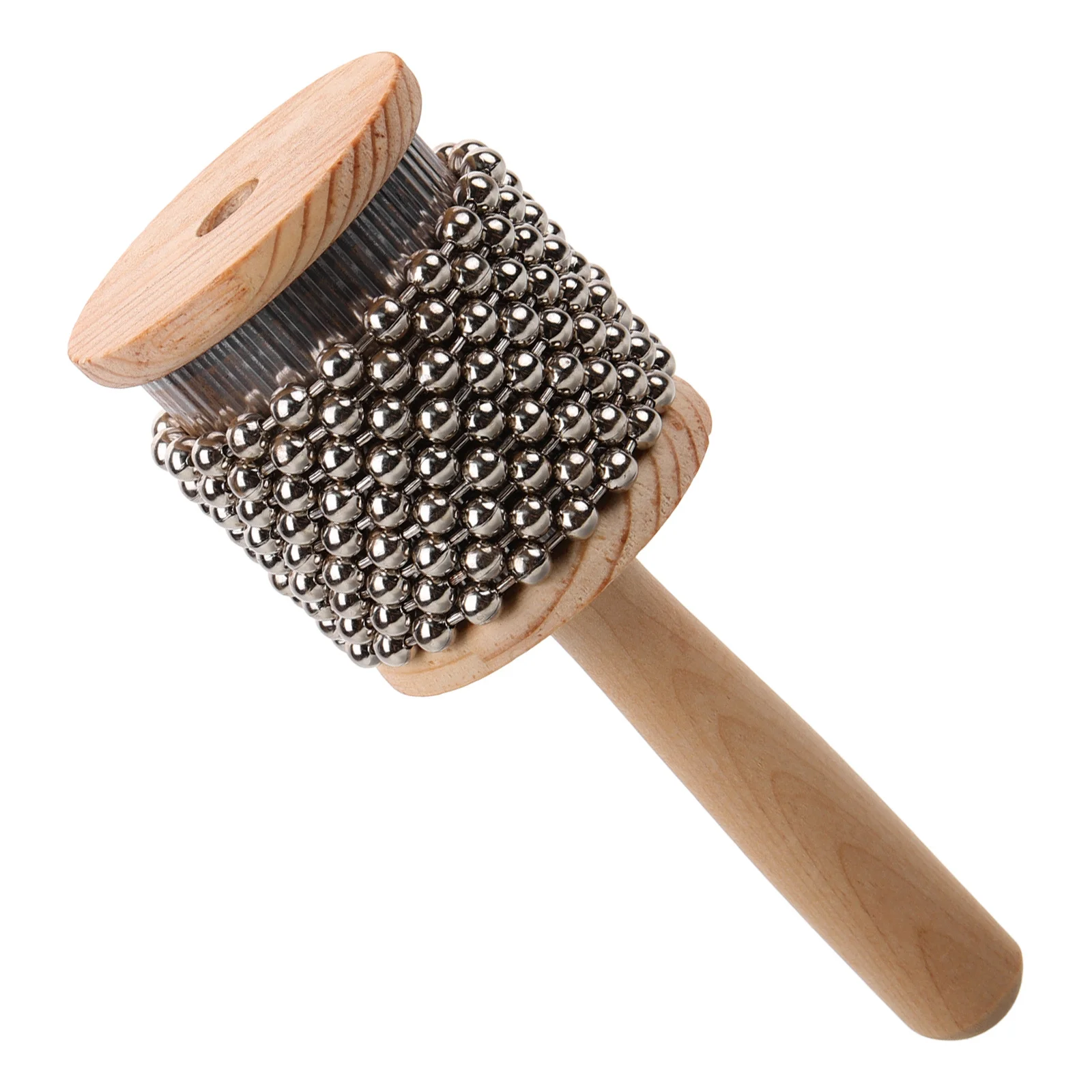 

Cabasa Small Wooden Metal Percussion Instrument Portable Handheld Kids Musical Plaything Creative Cognitive Musical Instrument