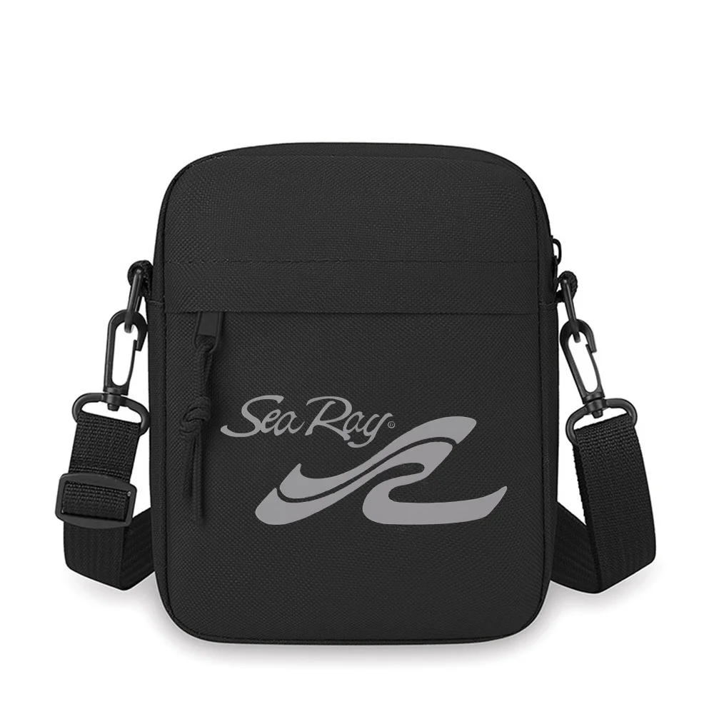 Sea Ray boat logo design curved shape. Men Crossbody Bag Single Shoulder Women Cartoon Anime Film Printing Design Unisex