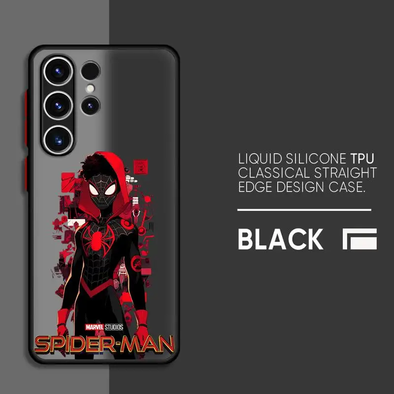 phone cases for Samsung Galaxy S23 Ultra case S20 9 S24 S21 FE Note20 S10 S22 10 Luxury Cover funda Perfect Spider Man Cartoons