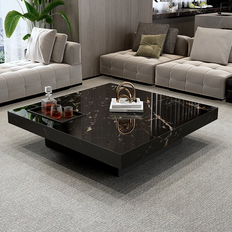 Slate coffee table simple living room home advanced sense 2025 new suspended coffee table