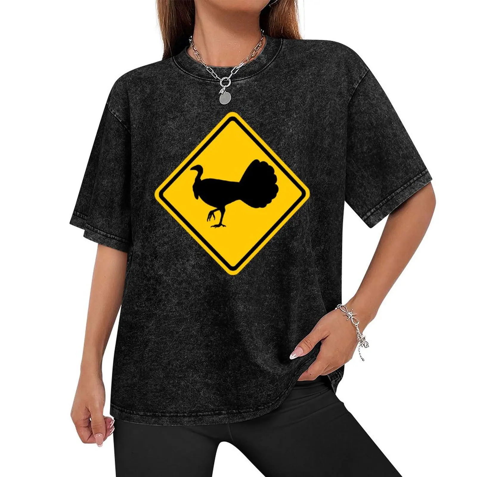 Australian Brush Turkey Road Sign T-Shirt luxury t-shirt heavyweights heavyweight t shirts for men