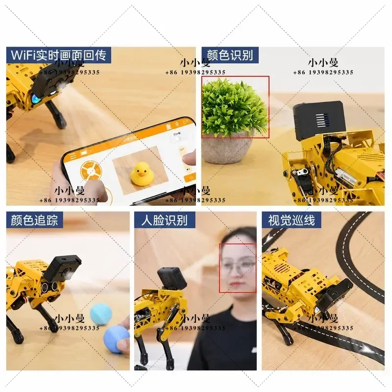 MechDog Bionic AI Vision Robot ESP32 Support Scratch Python Programming Educational STEM Toy for Kids Learning Coding