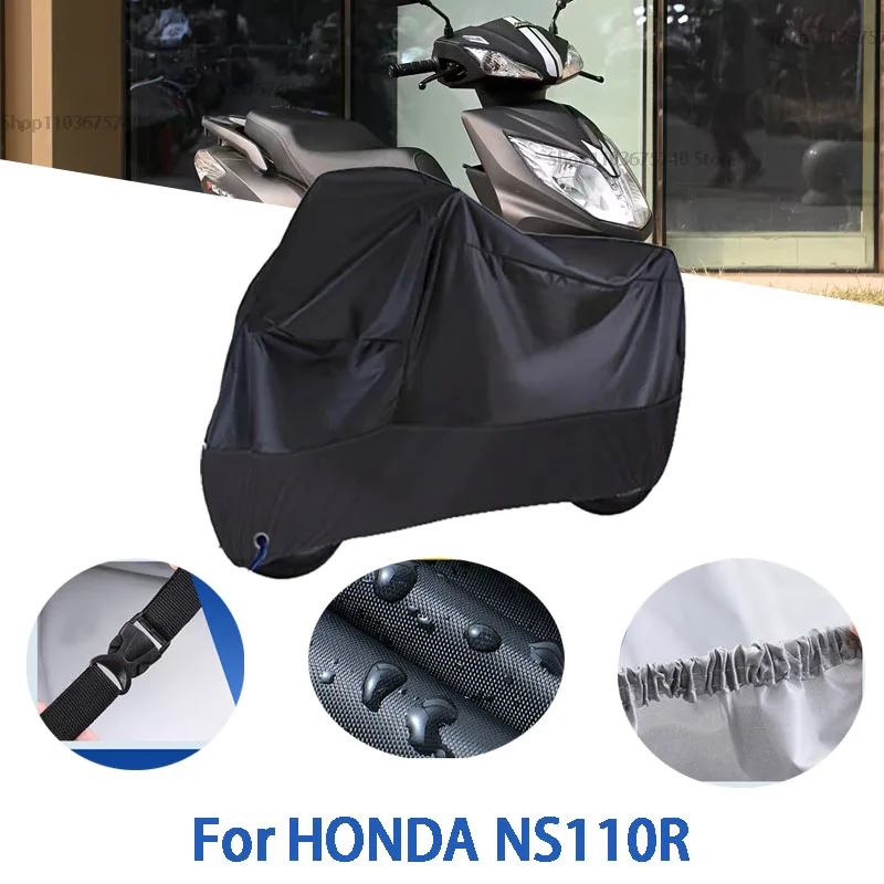 

Полные чехлы для мотоцикла HONDA NS110R, автомобильные чехлы на открытом воздухе, защита от солнца, пыли, без ушей, утолщенные оксфордские чехлы, аксессуары