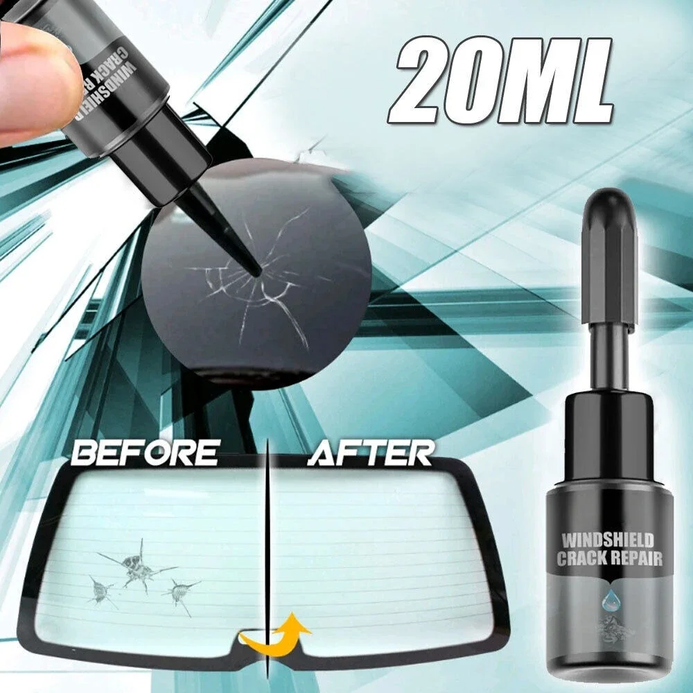 

20ml Car Glass Nano Repair Set Car Windshield Fluid Fix Kits Resin Chip Crack Tool