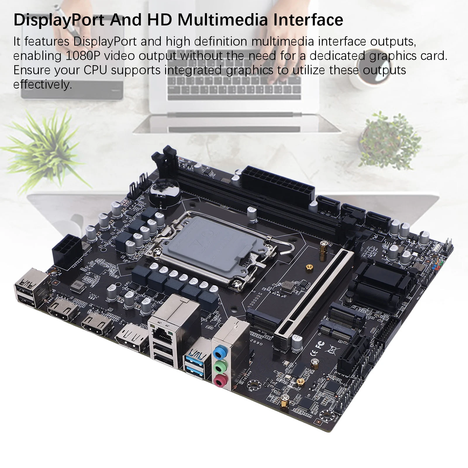 Gaming Motherboard Double Channel DDR4 ATX Gaming Motherboard M.2 Slot 3xSerial ATA3.0 6Gb/s for LGA 1700 for Replacement