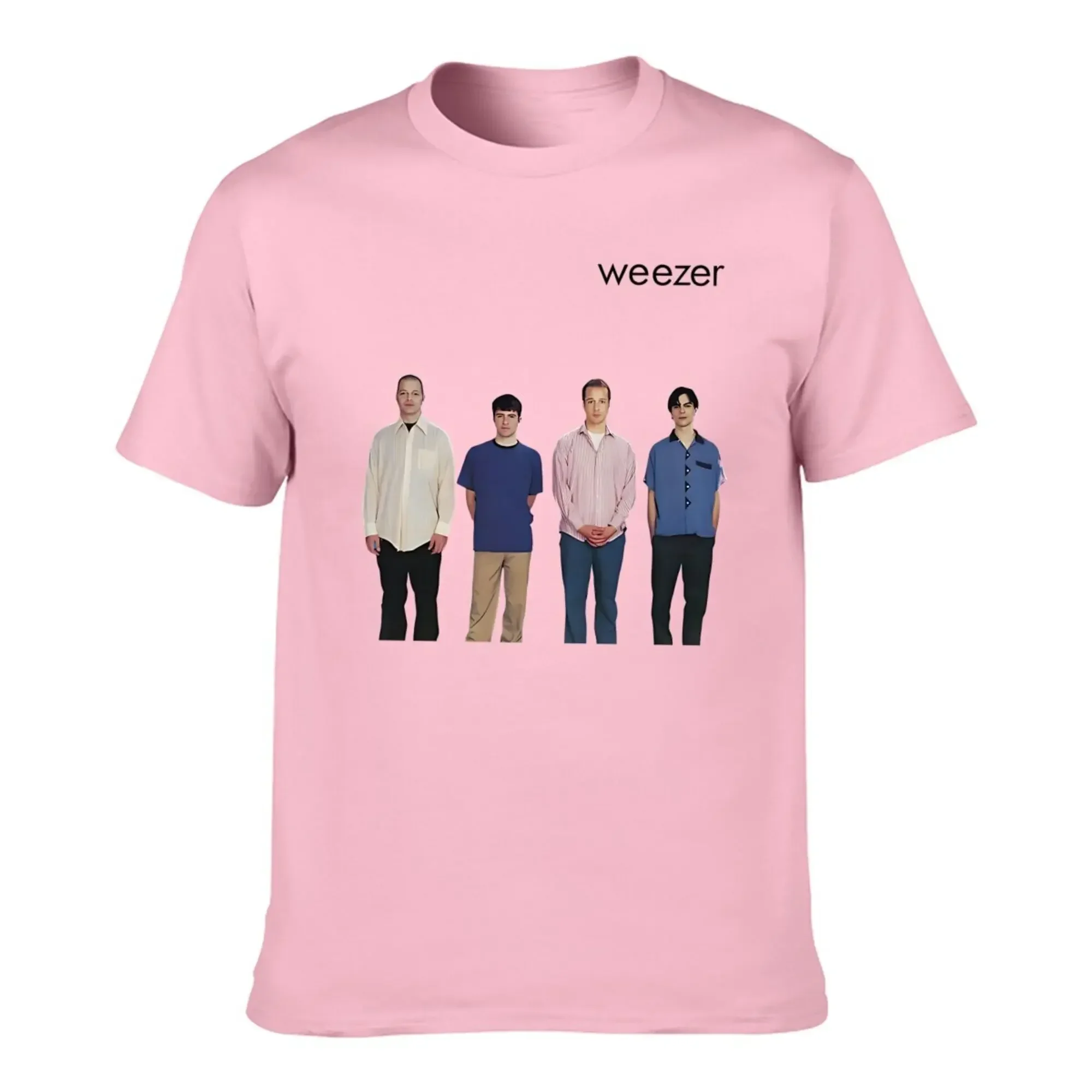 1994 Summer Retro Classic Weezer Album Band Royal Blue Men's T-shirt Casual and Fashionable 100% Pure Cotton T-shirt