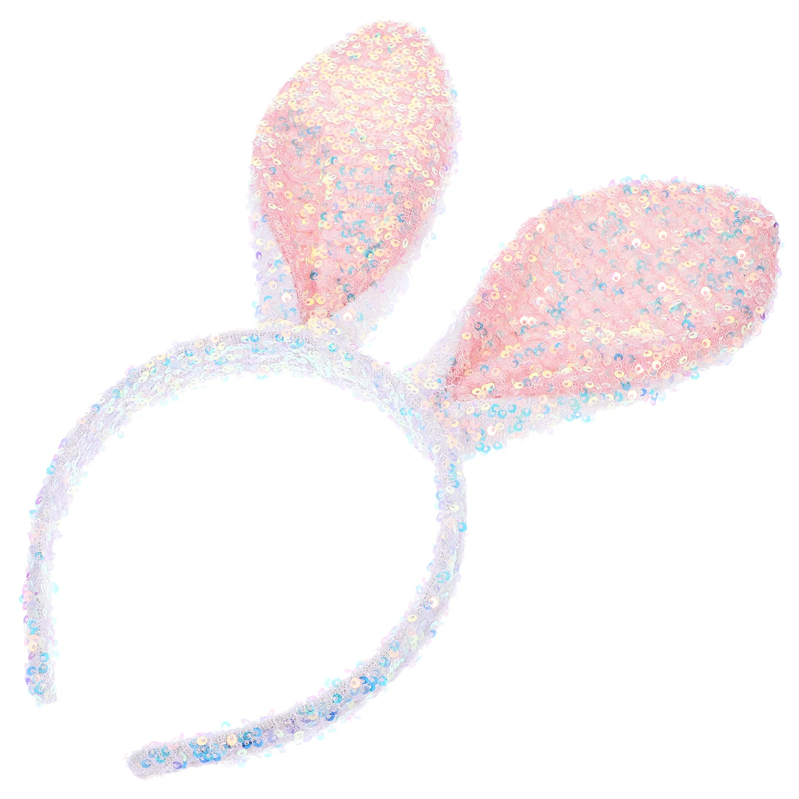 

Glitter Bunny Ear Headband for Adults Soft Comfortable Costume Accessory Easter Party Game Cosplay Wearable Fun Gift