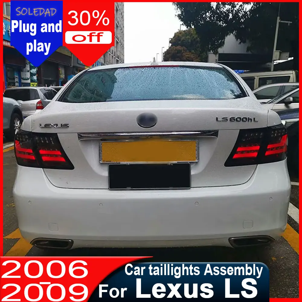 2PCS For Lexus LS LS460 LED Taillight 2006-2009 LS600 LS400 LS430 Rear Fog Brake Turn Signal Auto  Accessories LED Tail Lamp