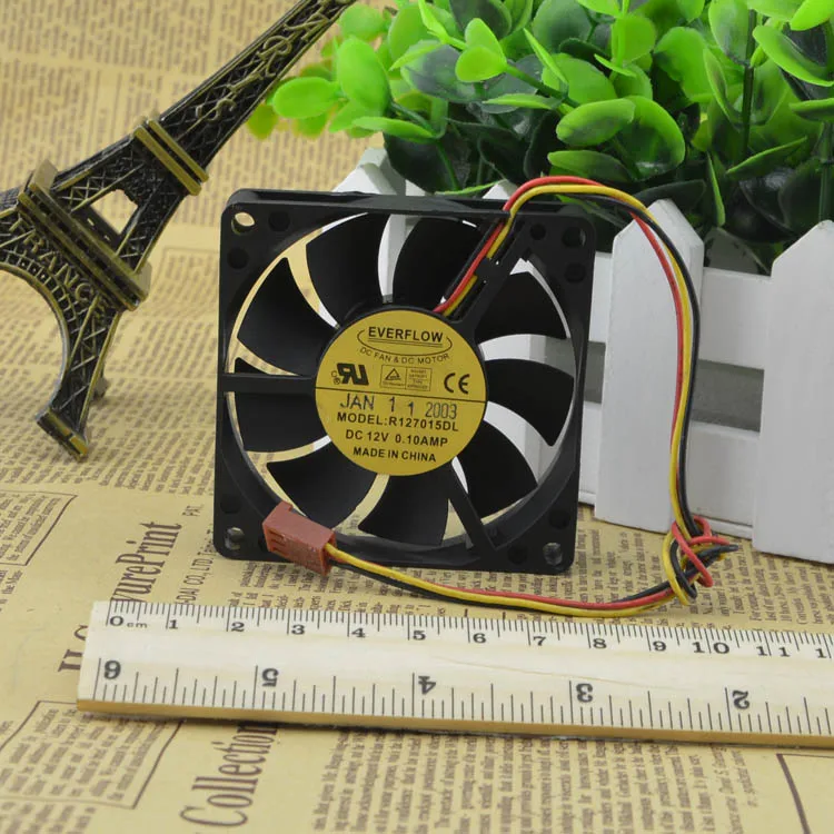 

E-COOLER R127015DL 12V 0.10A 7 CM 7015 3WIRES CPU CASE COOLING FAN