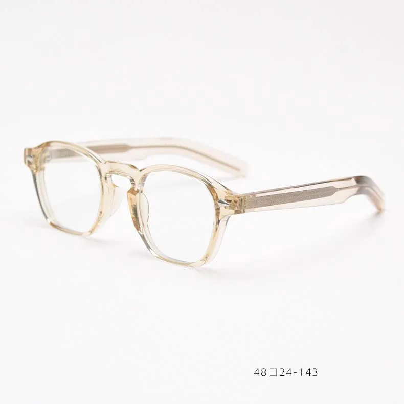 Modische TR90 Eckige Brillenfassung für Herren Anti-Blaulicht Optische Korrekturbrillenfassung Extragroße Nieten-Brille 54998