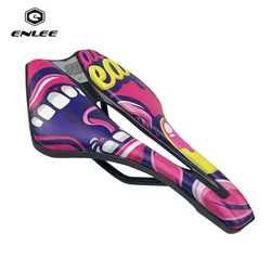 ENLEE Bicycle Hollow Seat Personality Trend Short Nose Mountain Bike Road Saddle Cushion Ultralight Breathable Cycling Seat Mat
