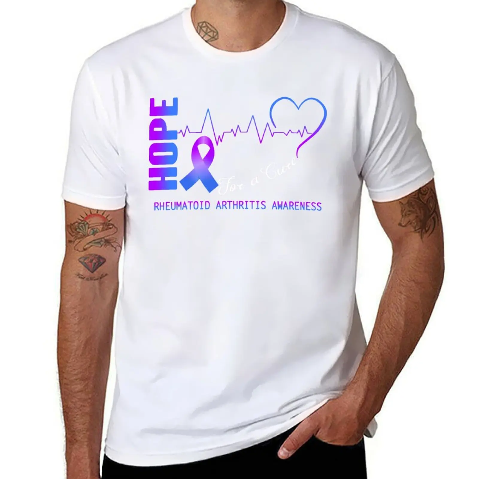 Cure Arthritis For A Awareness Hope Rheumatoid T-Shirt Plus Size Everyday Tee Shirt