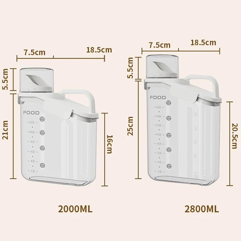 Liquid Laundry Detergent Dispenser Laundry Soap Storage Box Laundry Powder Container Grain Dispenser Laundry Room Storage Wash